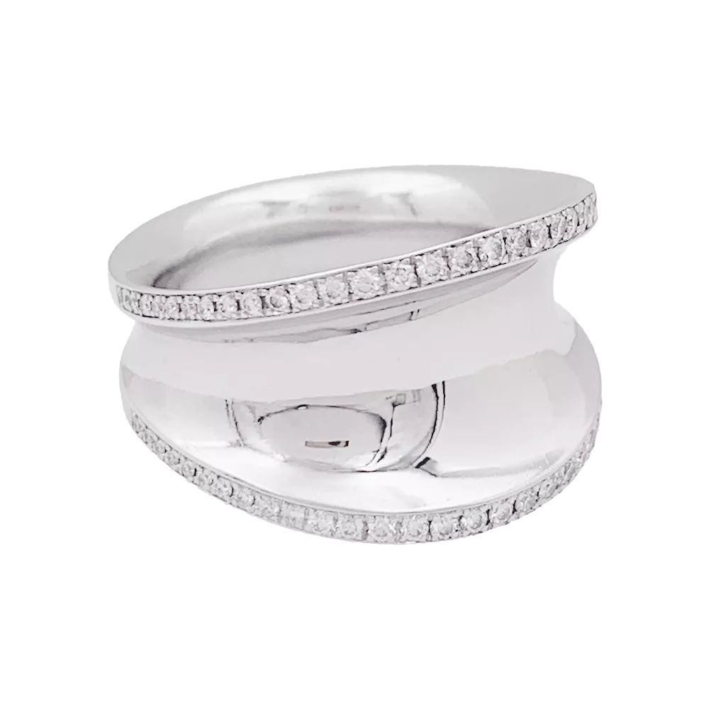 Bague Chopard "Impérial" or blanc, diamants. - Image 3