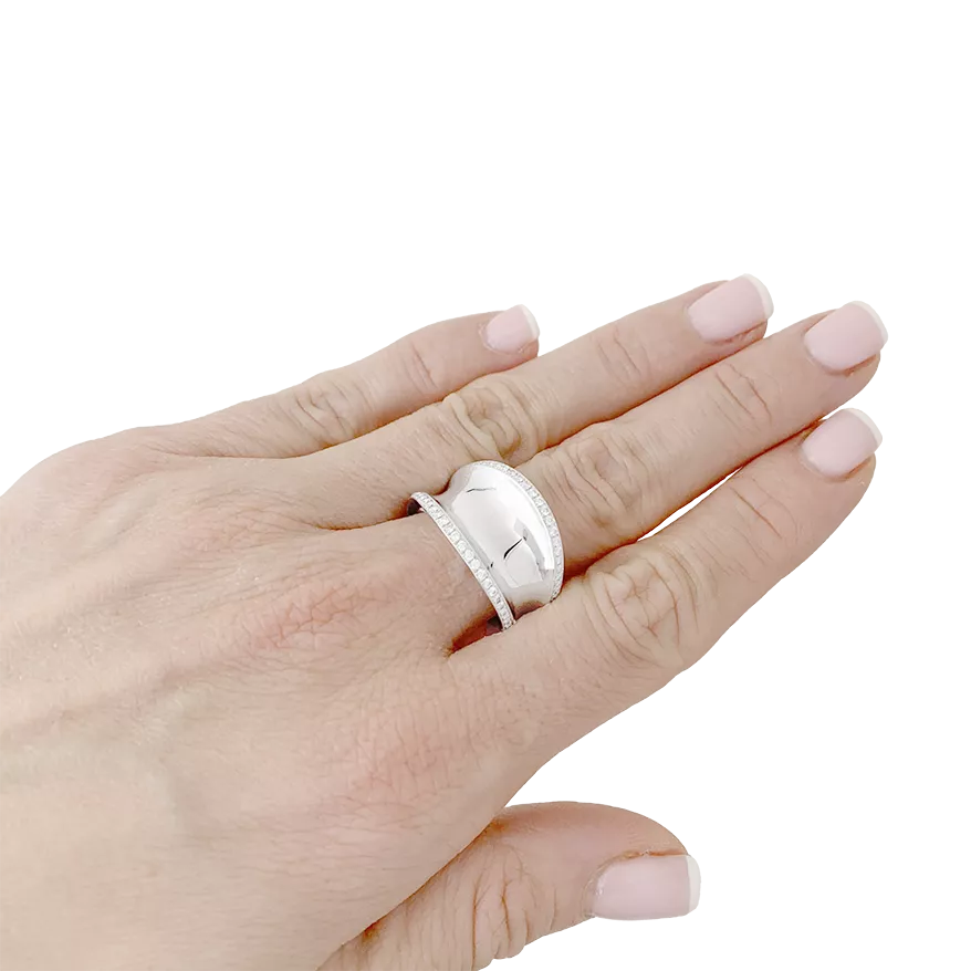Bague Chopard "Impérial" or blanc, diamants. - Image 4