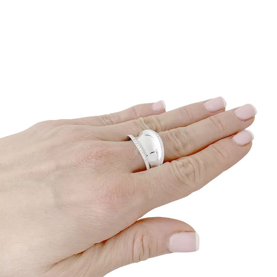 Bague Chopard "Impérial" or blanc, diamants. - Image 5