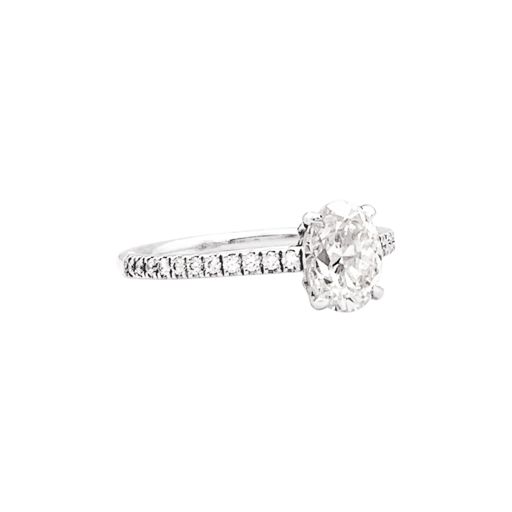 Bague diamant ovale, 1ct. - Image 2