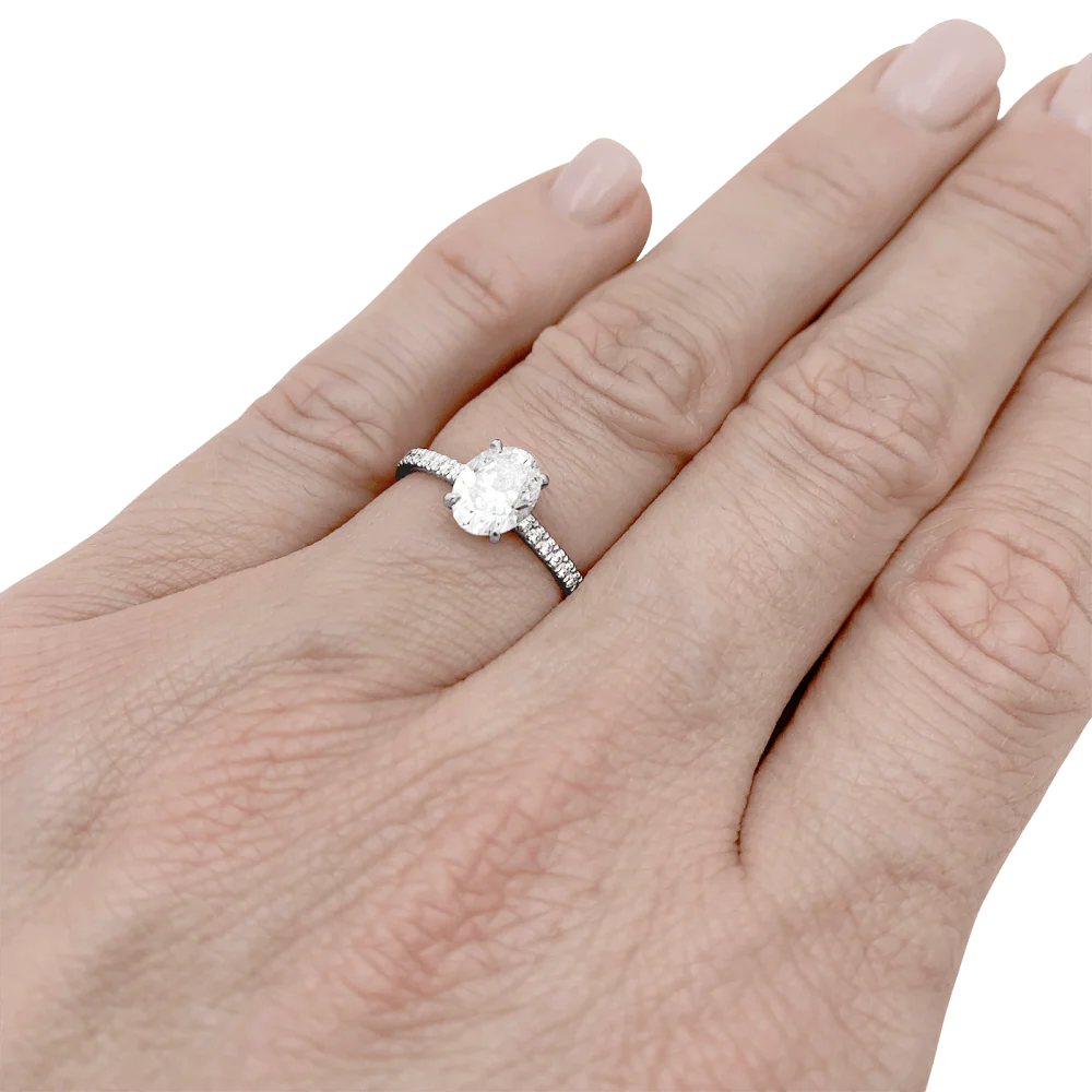 Bague diamant ovale, 1ct. - Image 7