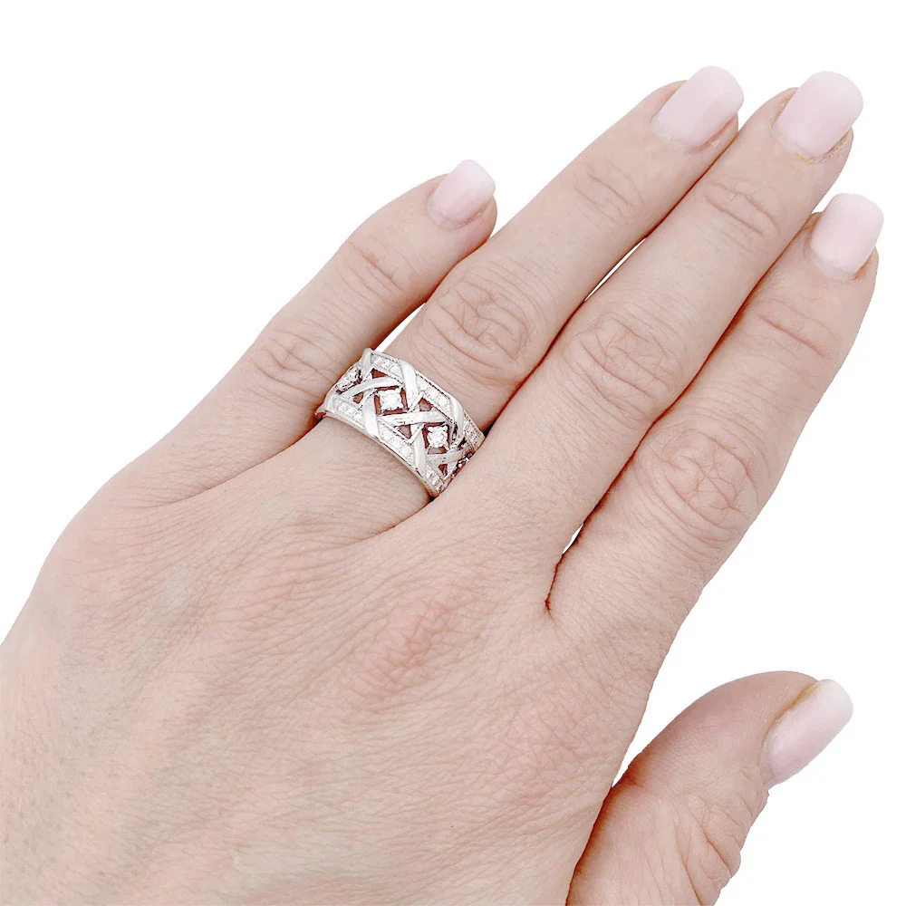 Bague Dior "My Dior", or blanc et diamants. - Image 7