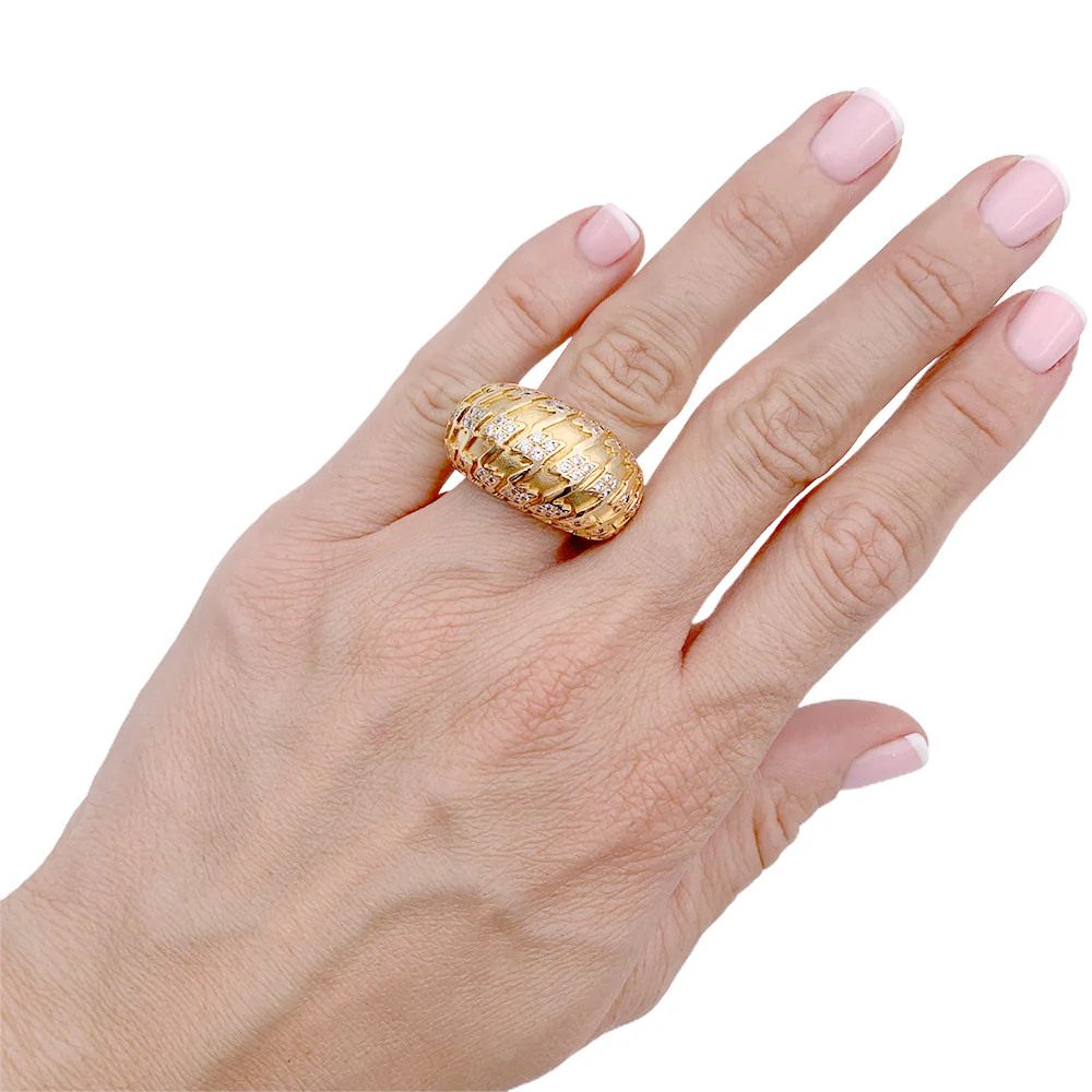 Bague Dior, "Poulette", or jaune, diamants. - Image 7