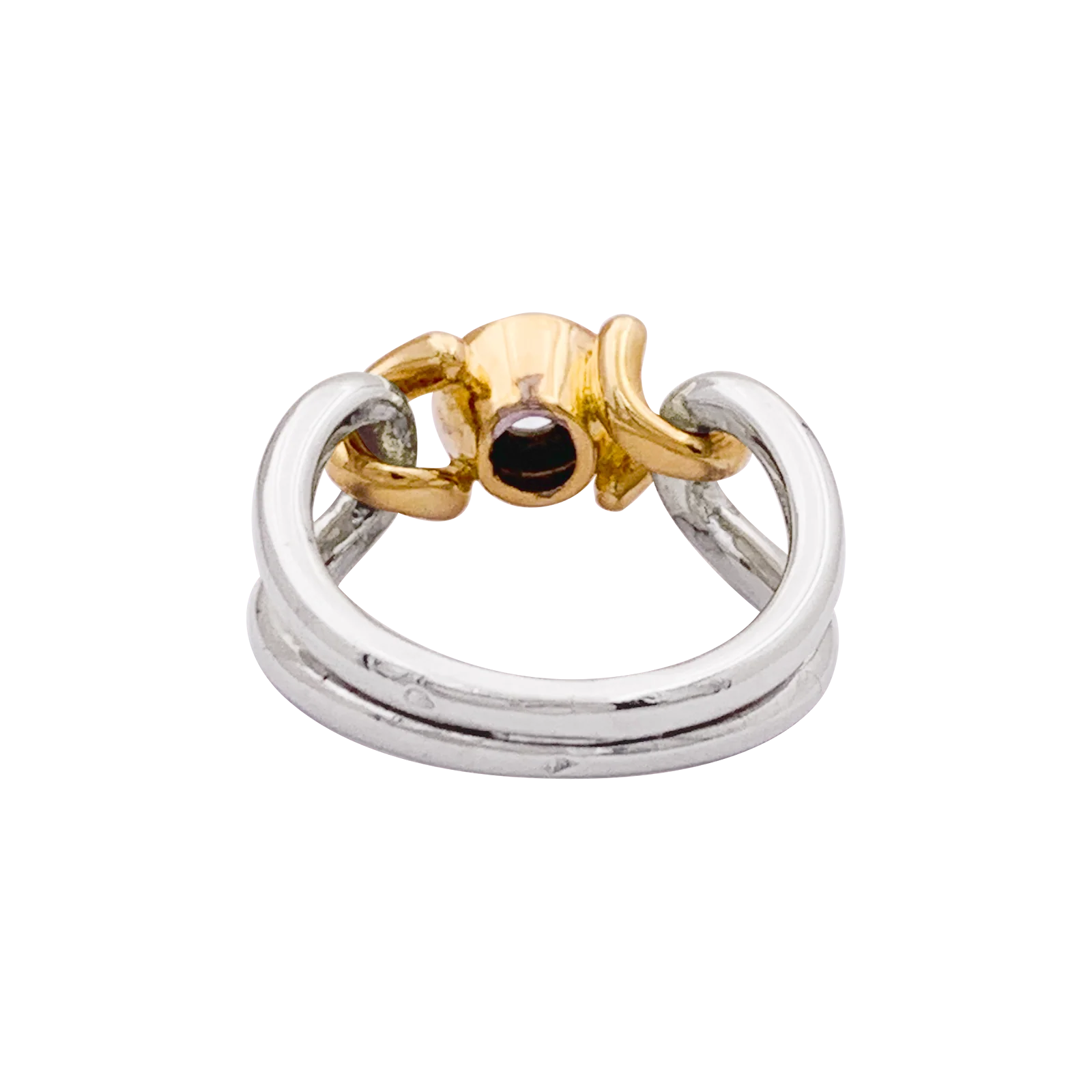 Bague FRED, deux tons d'or et diamant. - Image 3