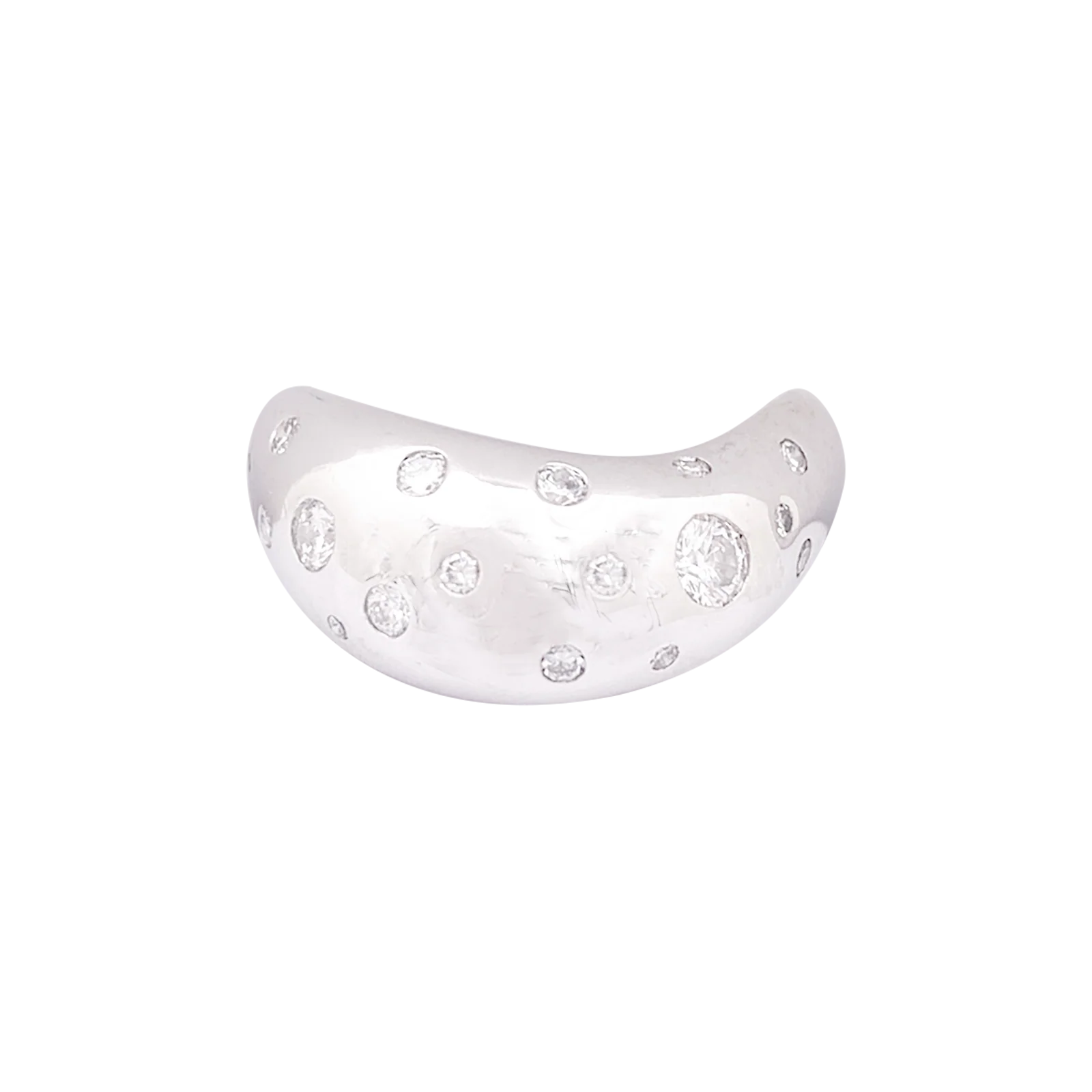 Bague Fred "Mouvementée" or blanc, diamants. - Image 4