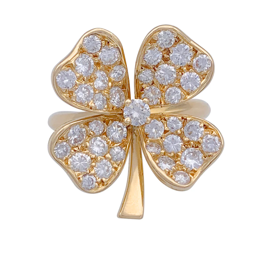 Bague Fred, or jaune, diamants. - Image 2