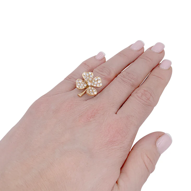Bague Fred, or jaune, diamants. - Image 7