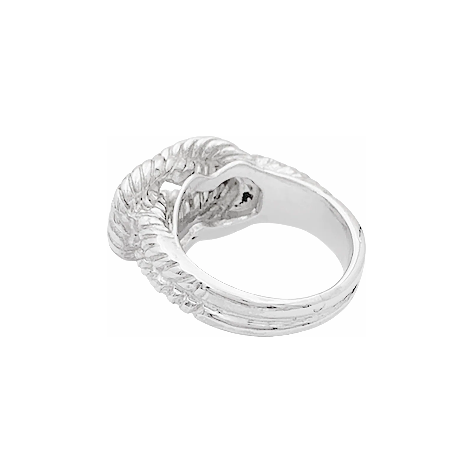 Bague HERMÈS, "Audierne" en argent. - Image 4