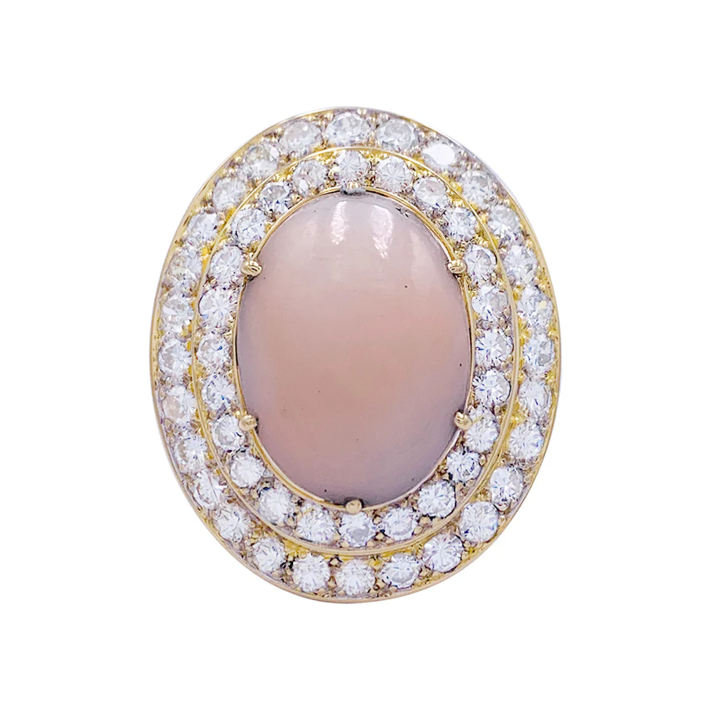 Bague M.Gérard corail, diamants. - Image 2