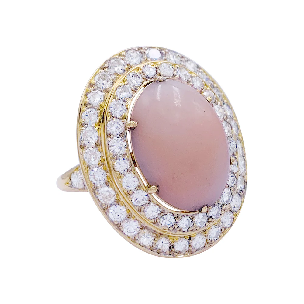 Bague M.Gérard corail, diamants. - Image 3