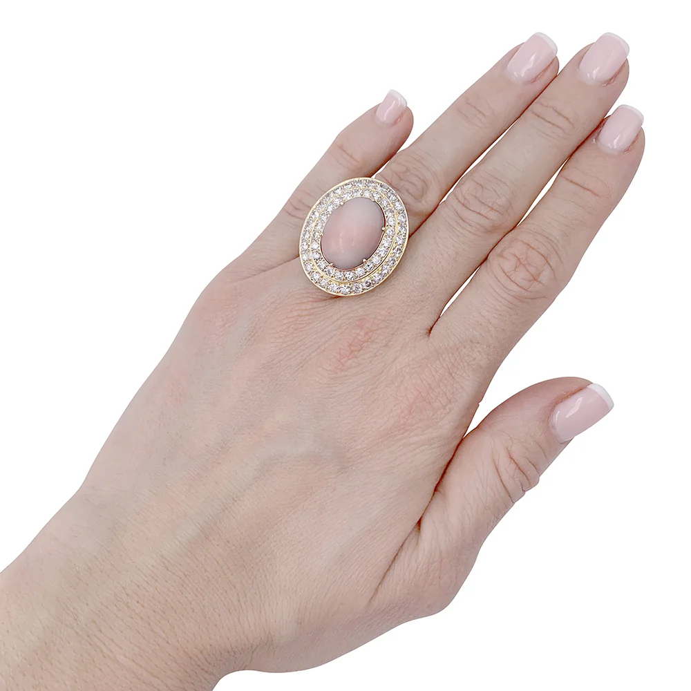 Bague M.Gérard corail, diamants. - Image 8