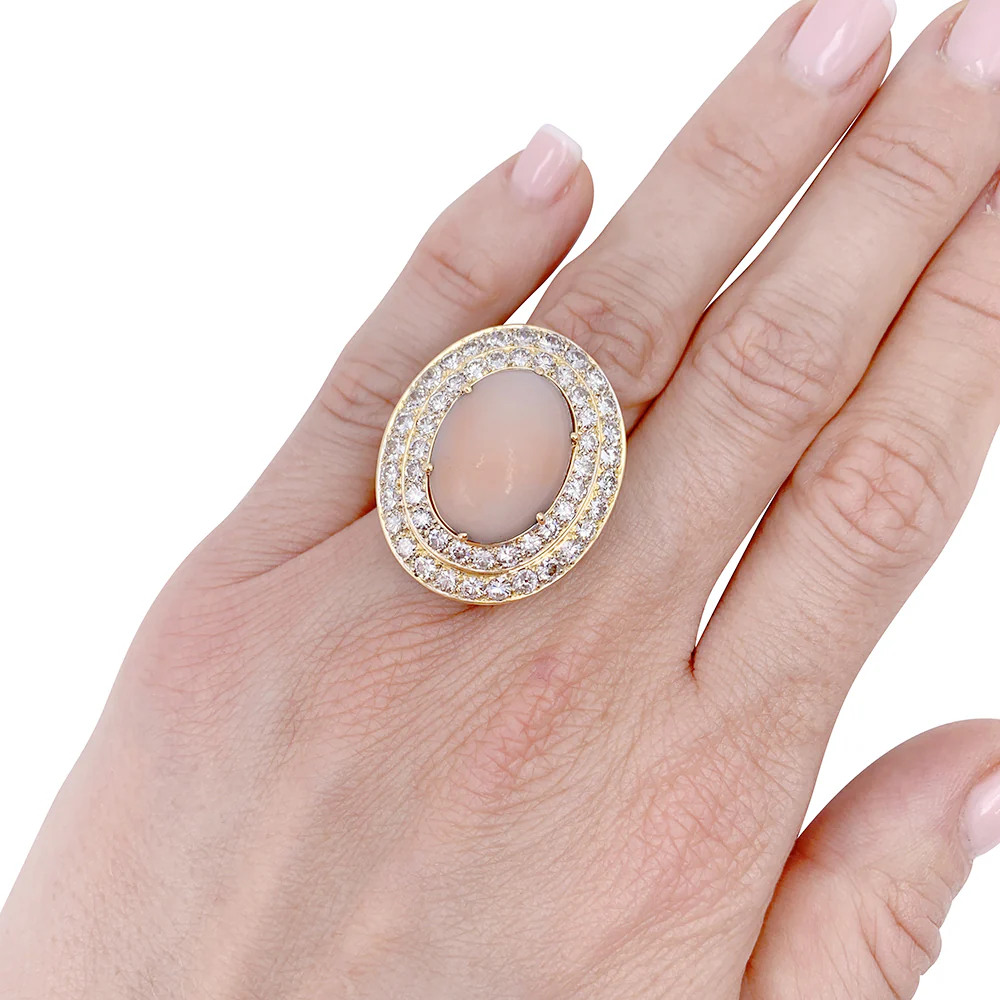 Bague M.Gérard corail, diamants. - Image 9