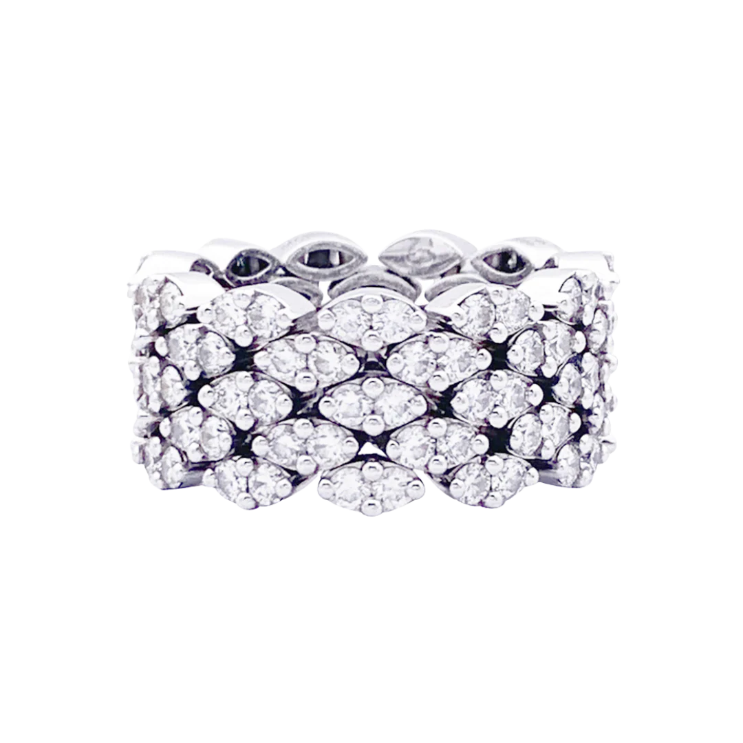 Bague Mauboussin "Je le veux" or blanc, diamants.