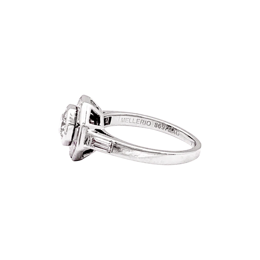 Bague Mellerio en platine et diamants. - Image 5