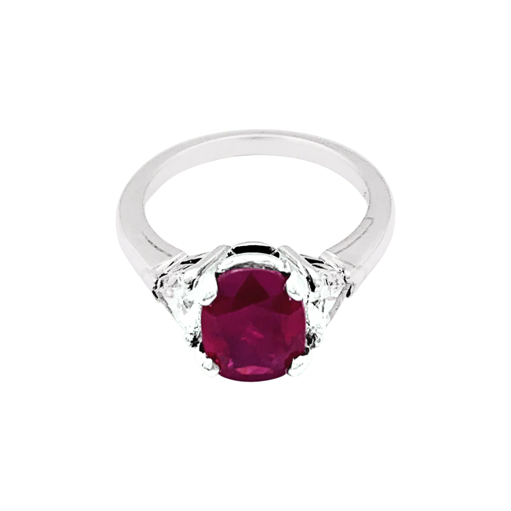 Bague Mellerio, platine, platine, diamants. - Image 2