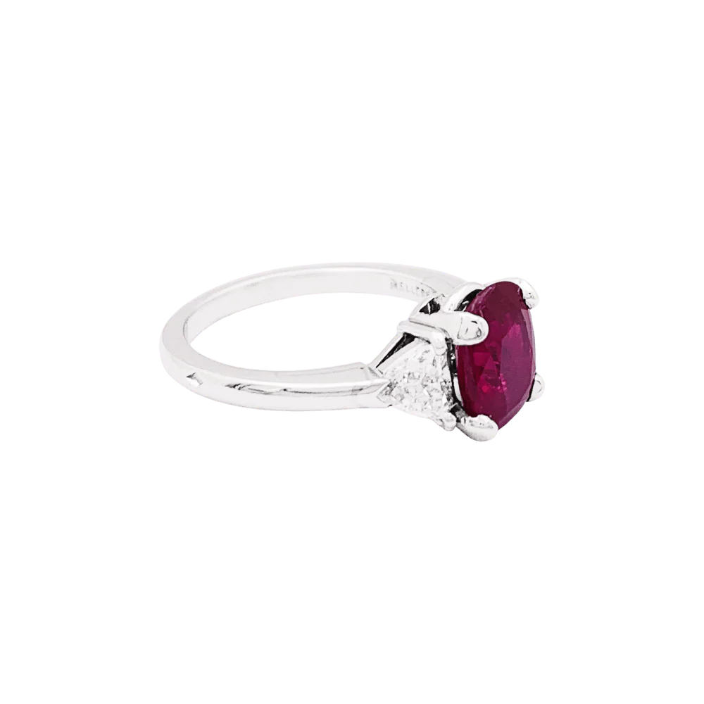 Bague Mellerio, platine, platine, diamants. - Image 3