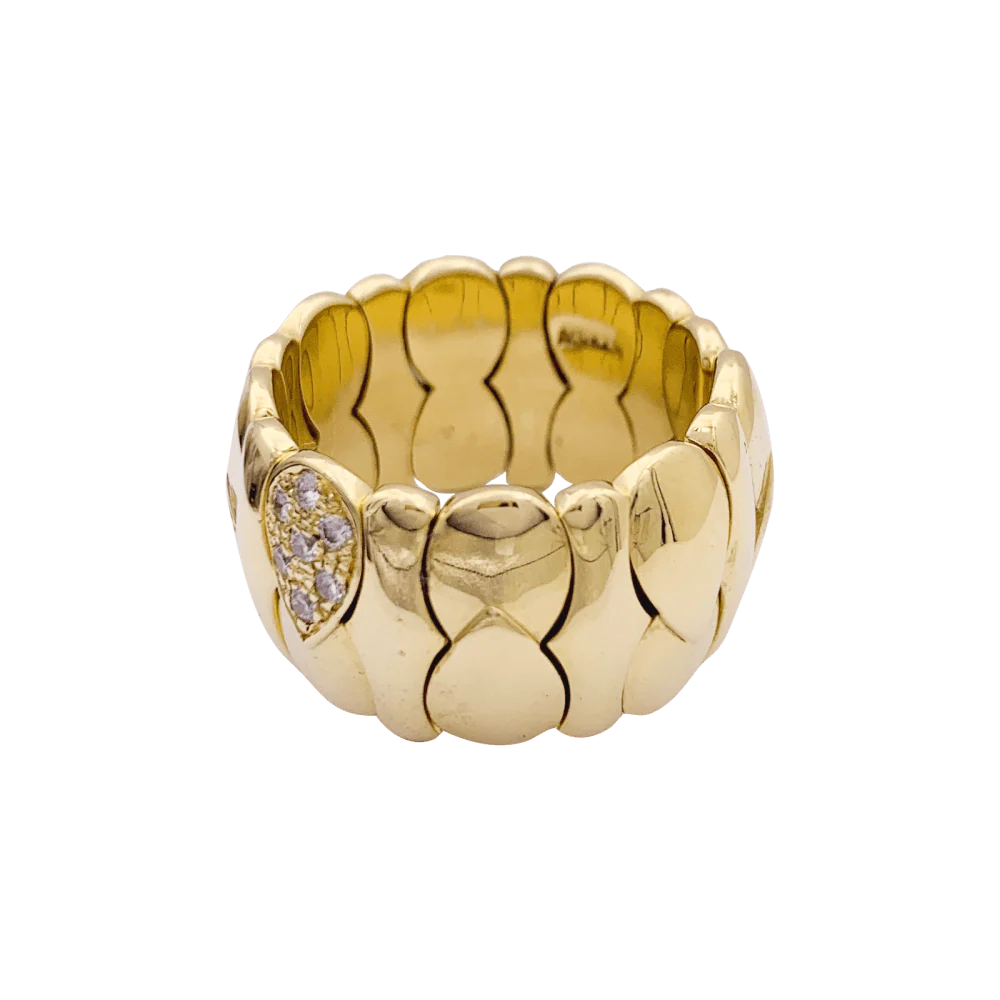Bague or jaune, diamants. - Image 3