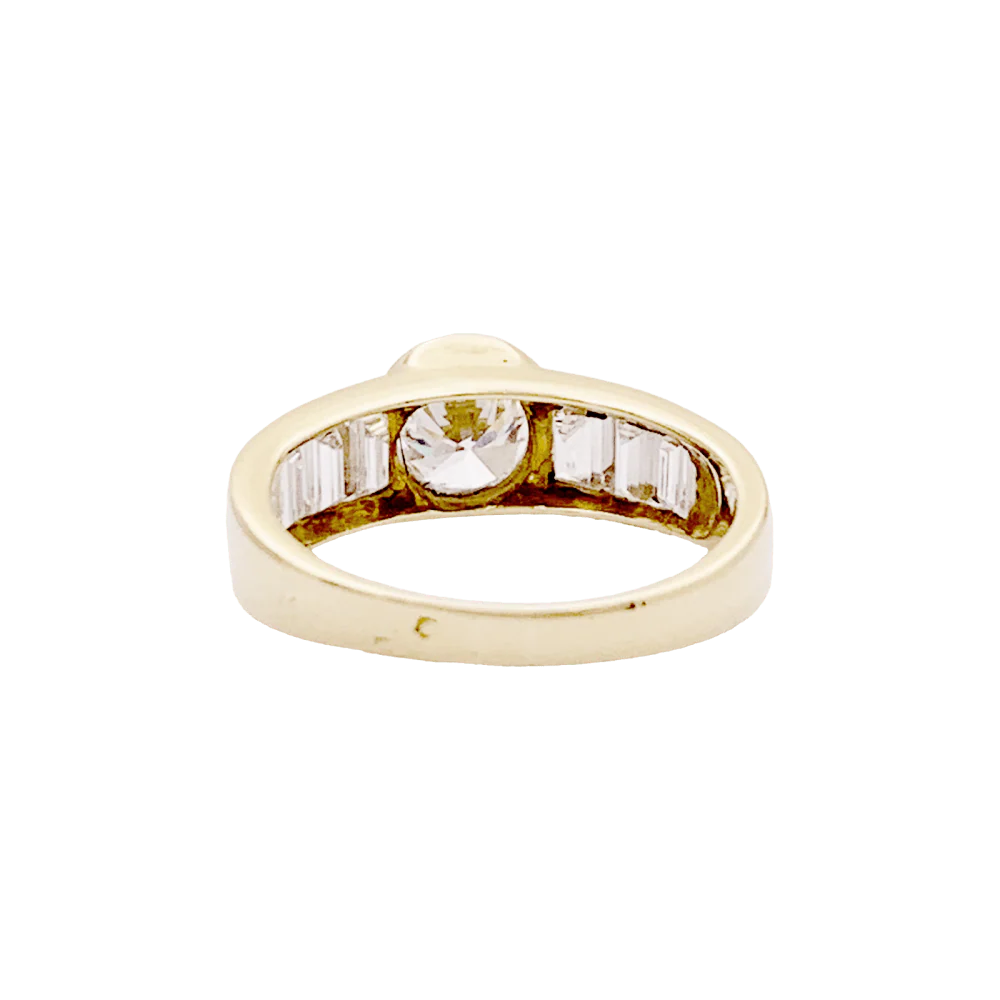 Bague or jaune et diamants. - Image 4