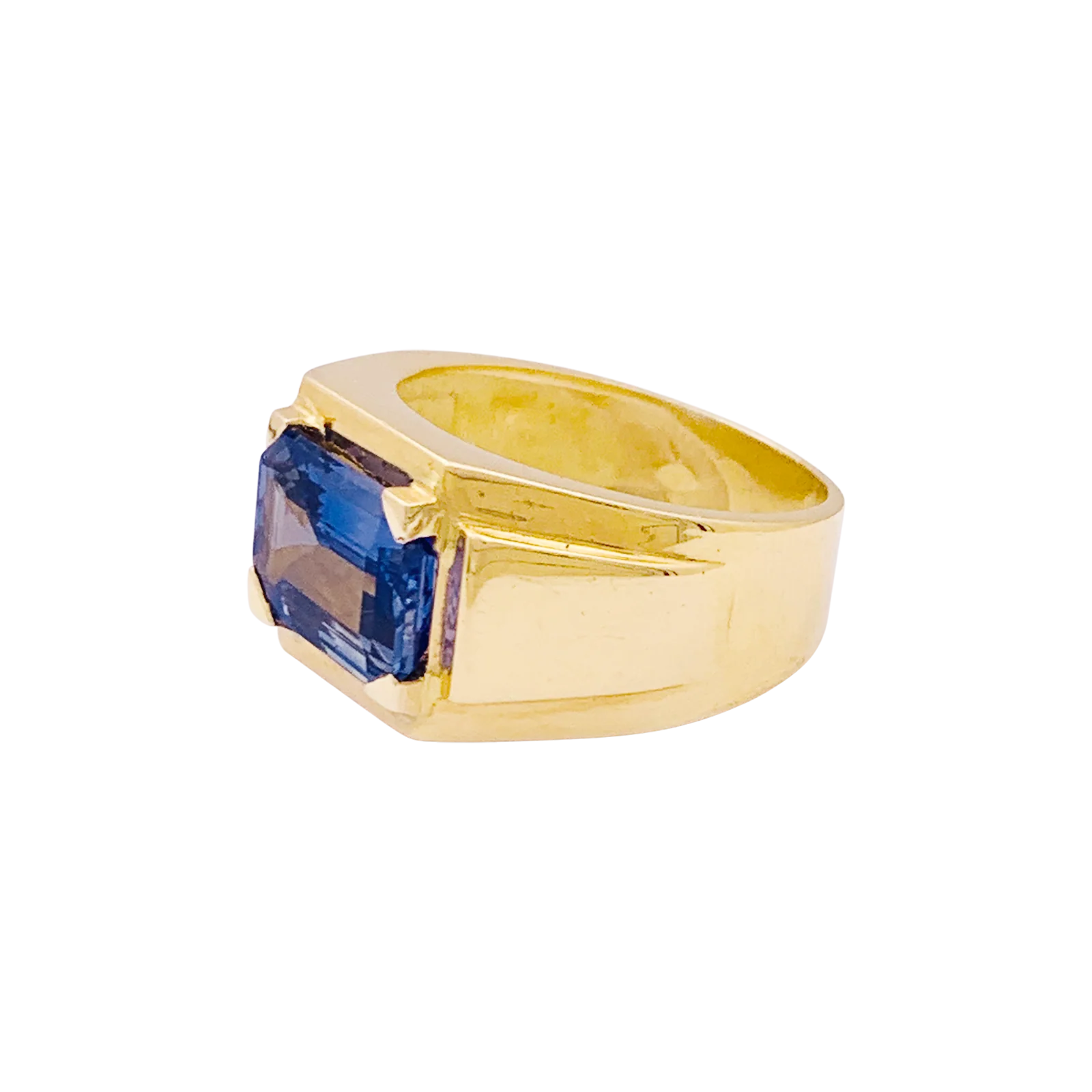 Bague or jaune et saphir ceylan 2,79 cts. - Image 3