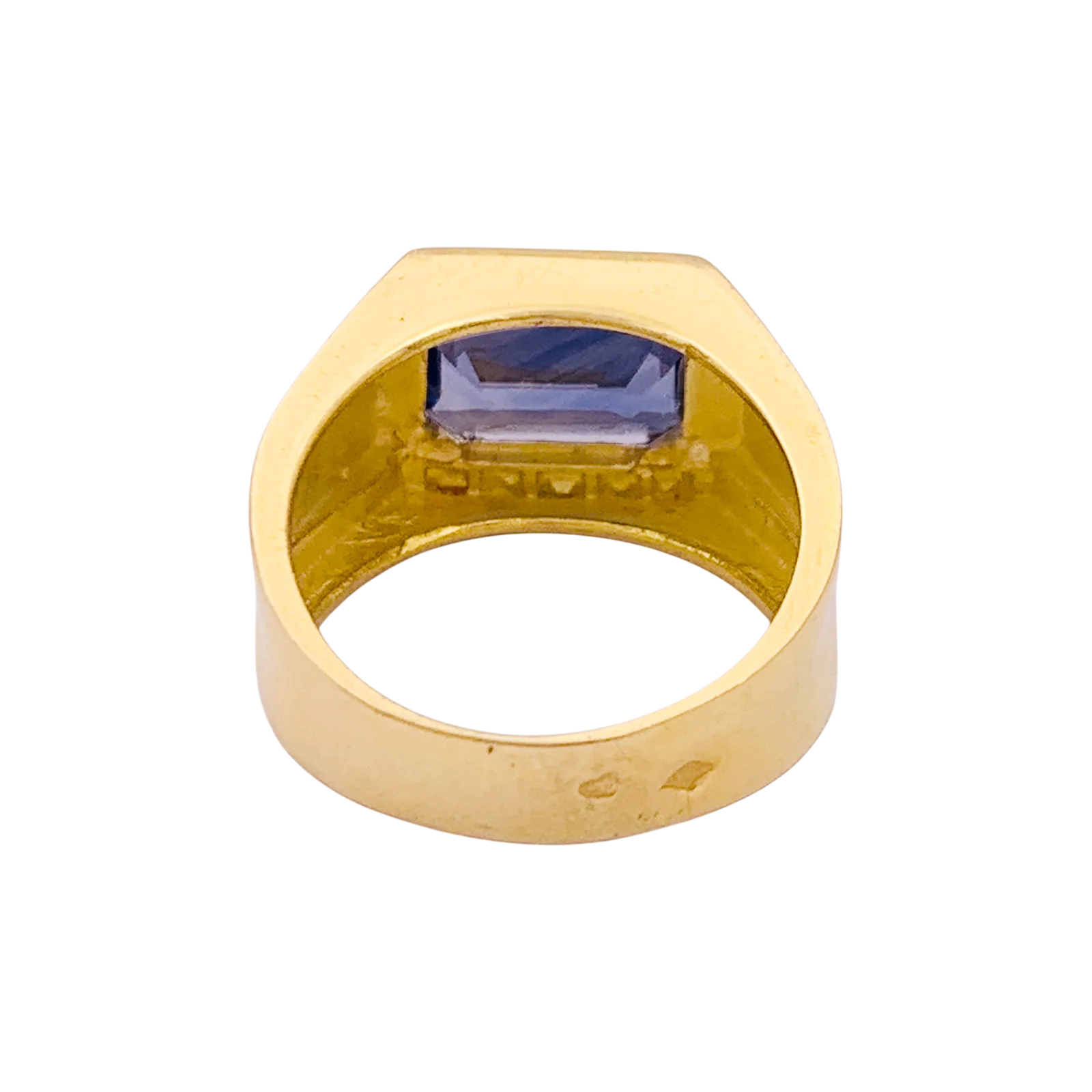Bague or jaune et saphir ceylan 2,79 cts. - Image 4