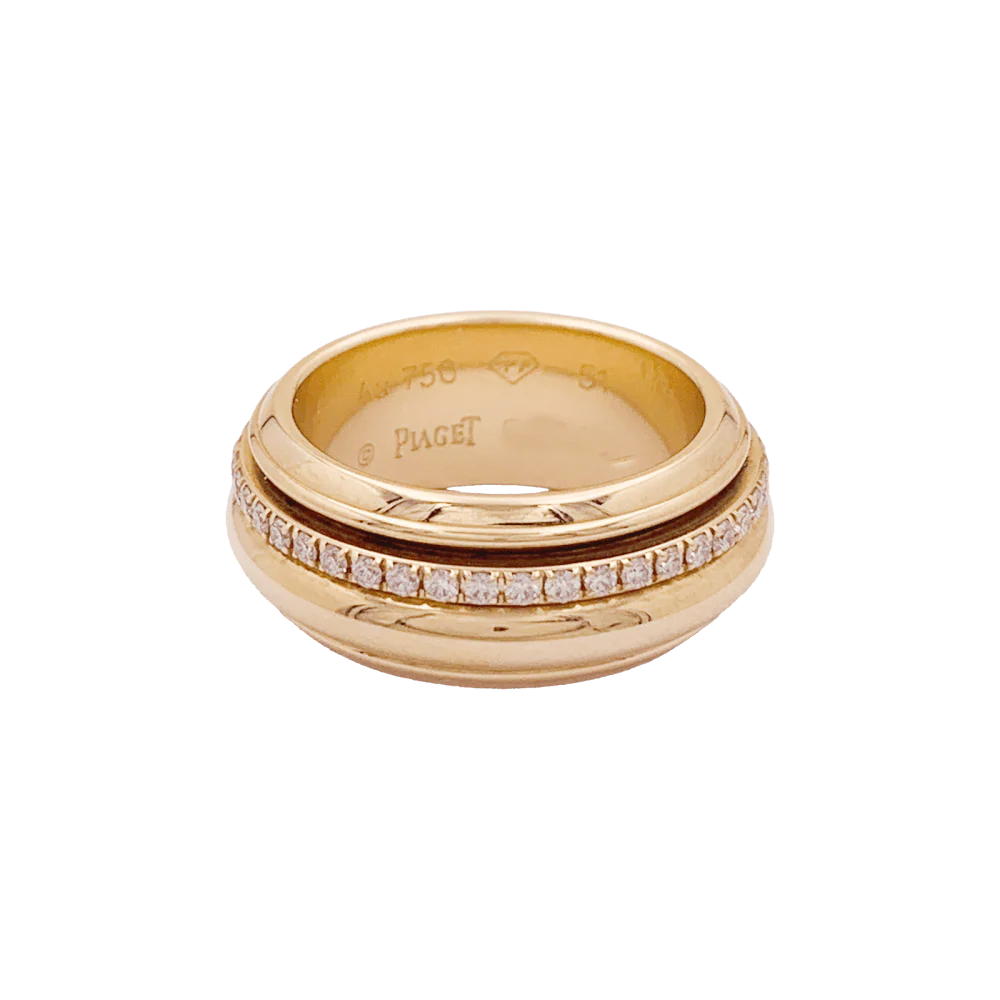 Bague Piaget "Possession" or rose, diamants. - Image 3