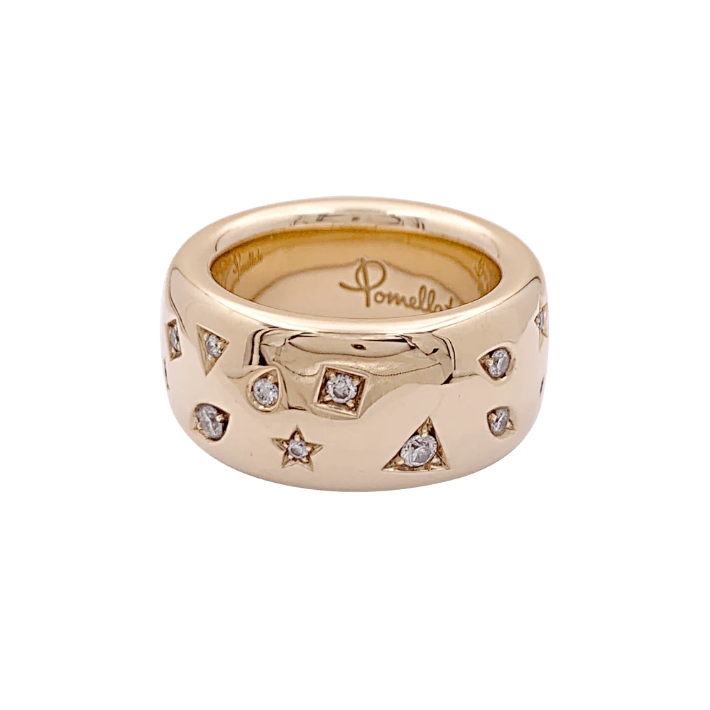 Bague Pomellato, "Iconica", or rose, diamants. - Image 2