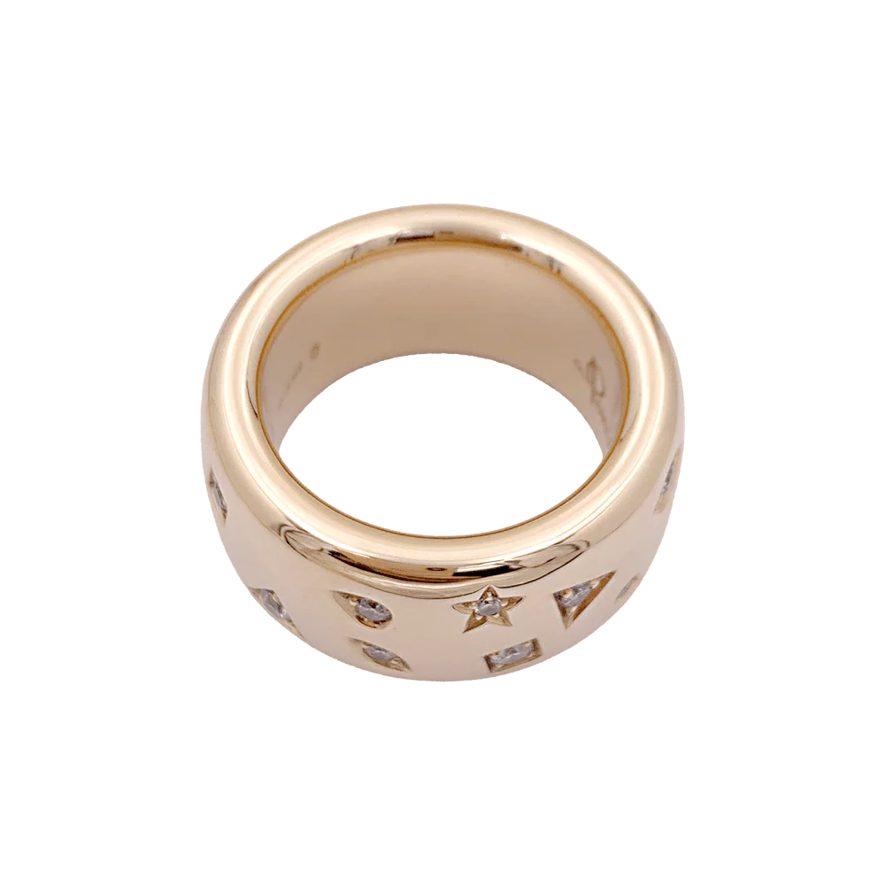 Bague Pomellato, "Iconica", or rose, diamants. - Image 4