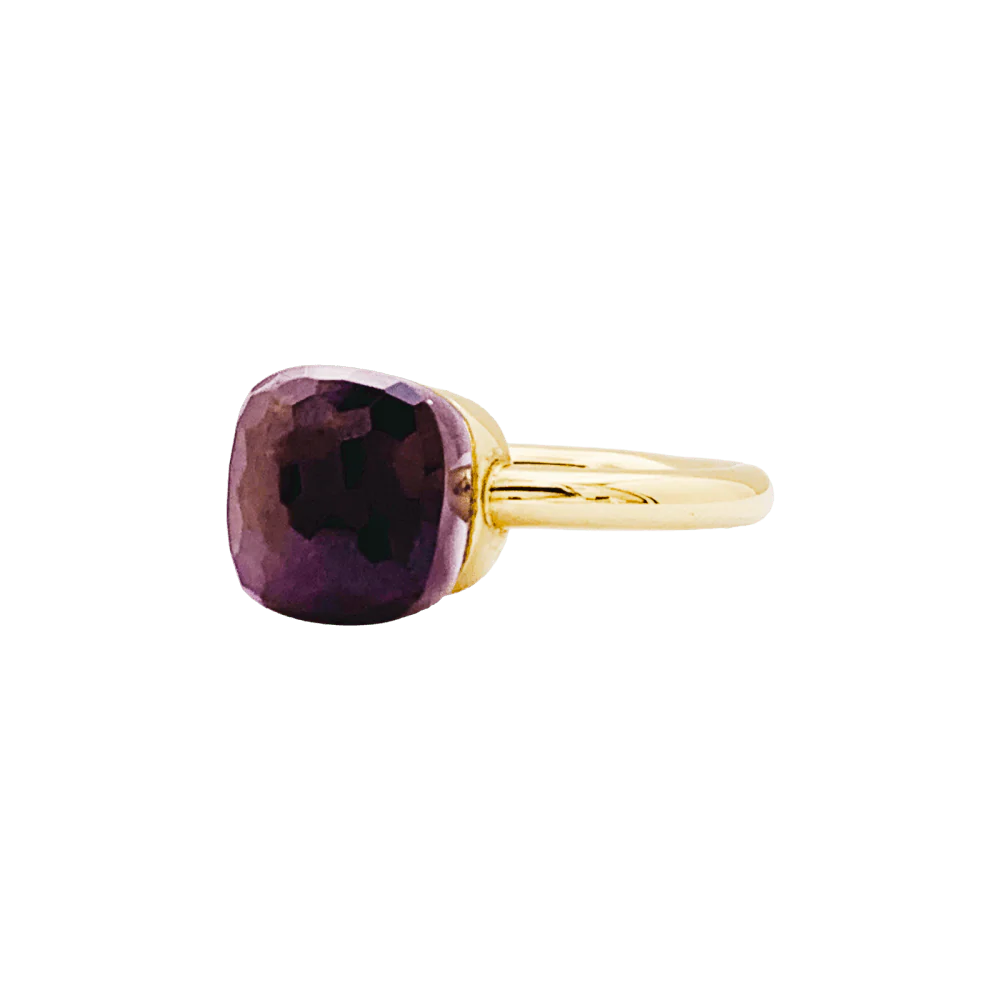 Bague Pomellato, "Nudo Classic", deux ors, grenat. - Image 2