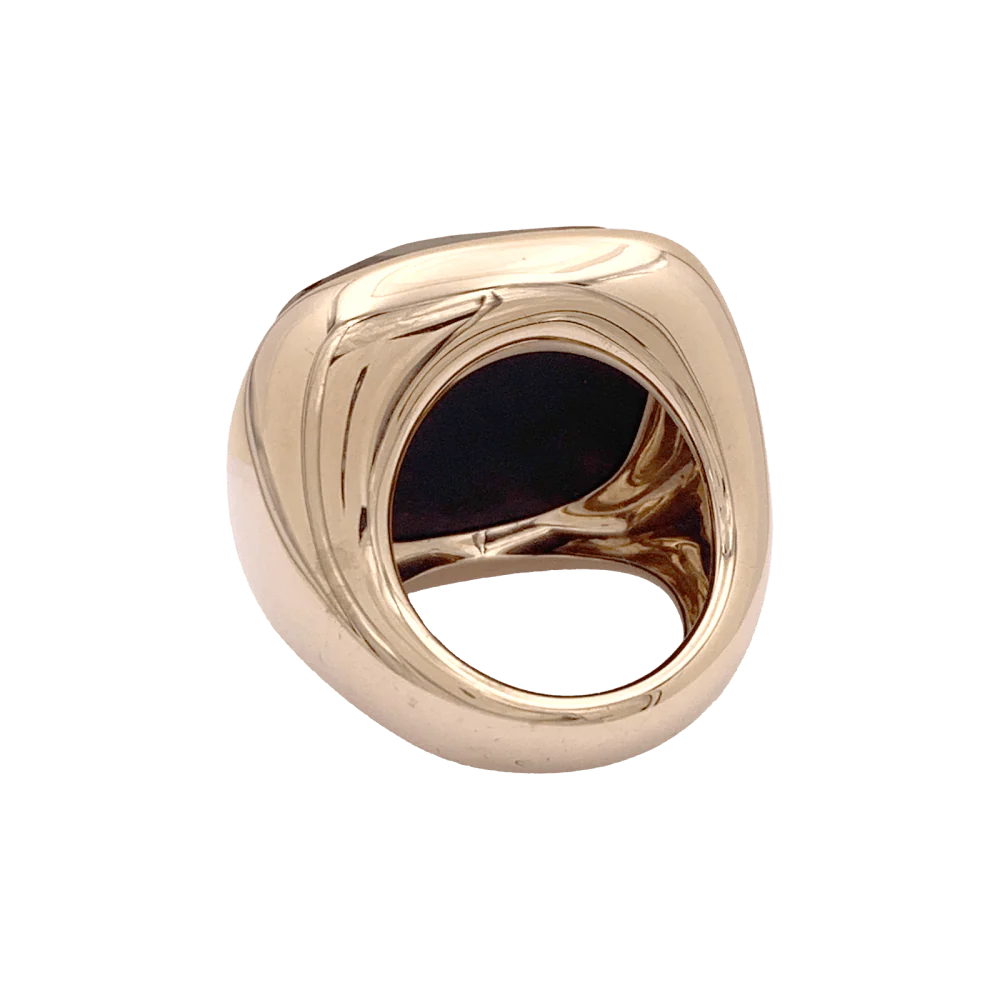 Bague Pomellato "Victoria", or rose, jais. - Image 4