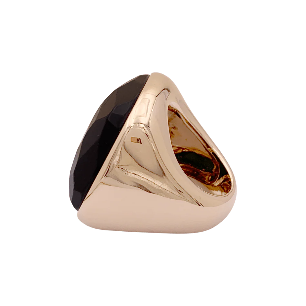 Bague Pomellato "Victoria", or rose, jais. - Image 5