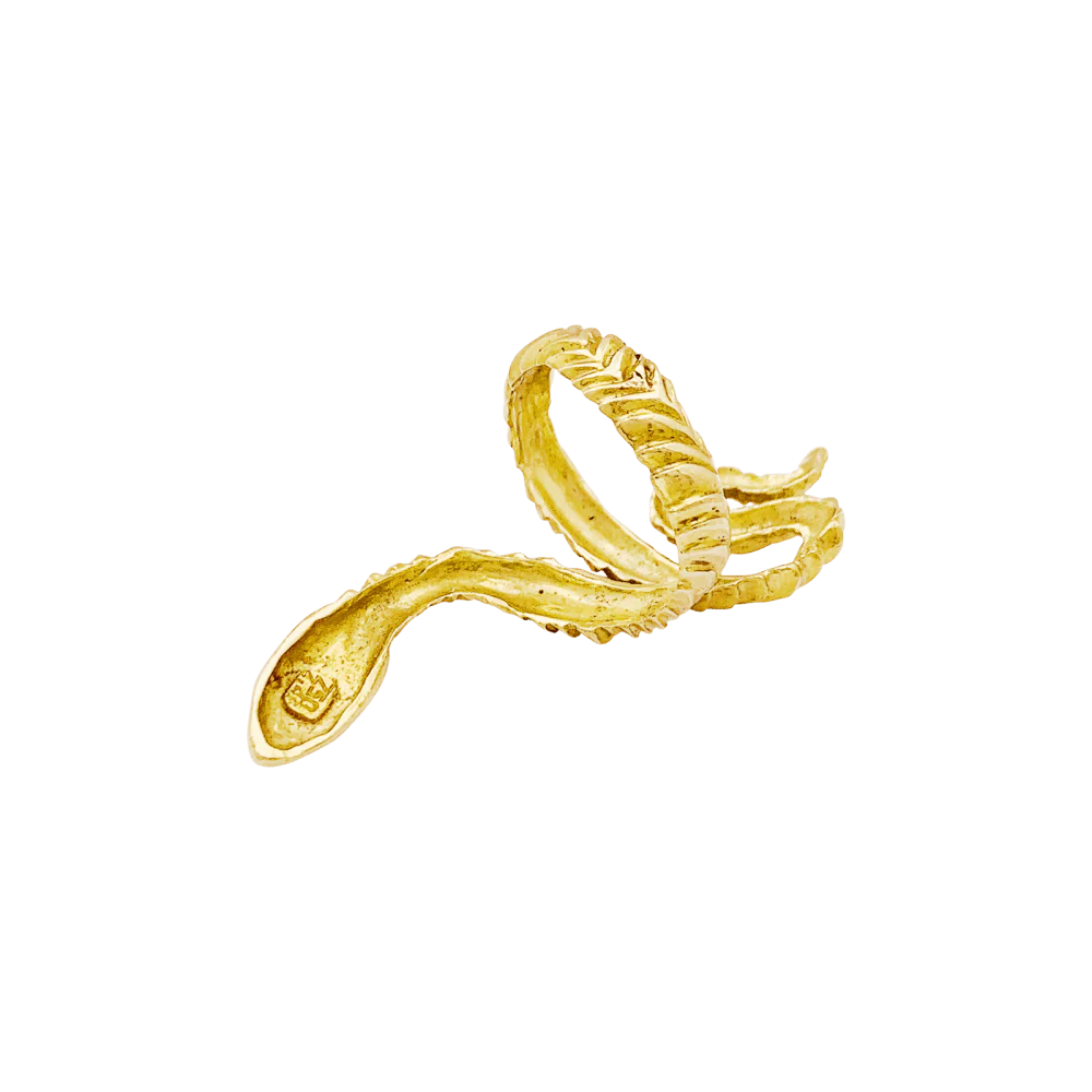 Bague "Serpent", or jaune. - Image 4