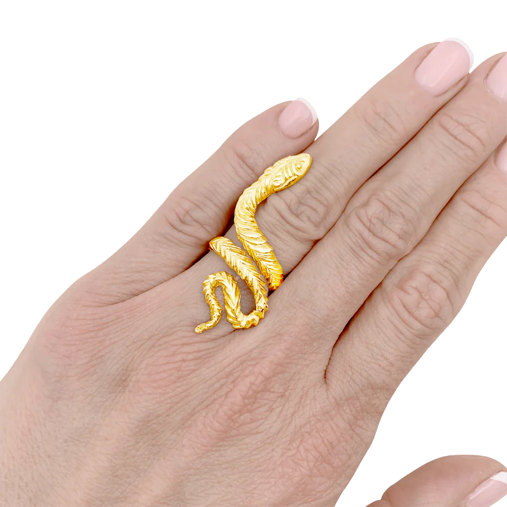 Bague "Serpent", or jaune. - Image 6
