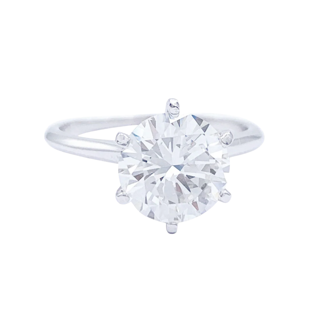 Bague solitaire diamant.