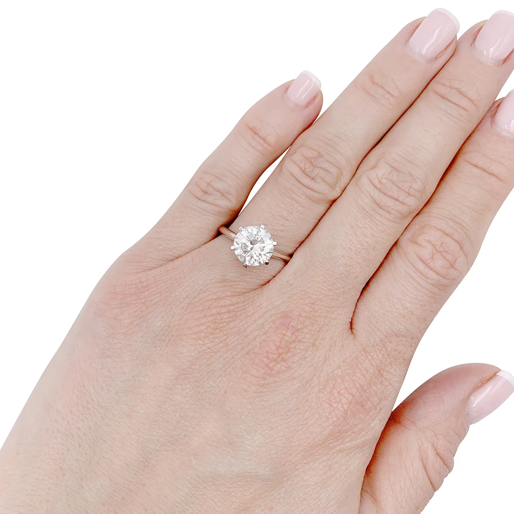 Bague solitaire diamant. - Image 7