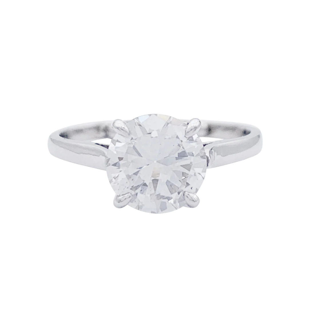 Bague solitaire diamant.