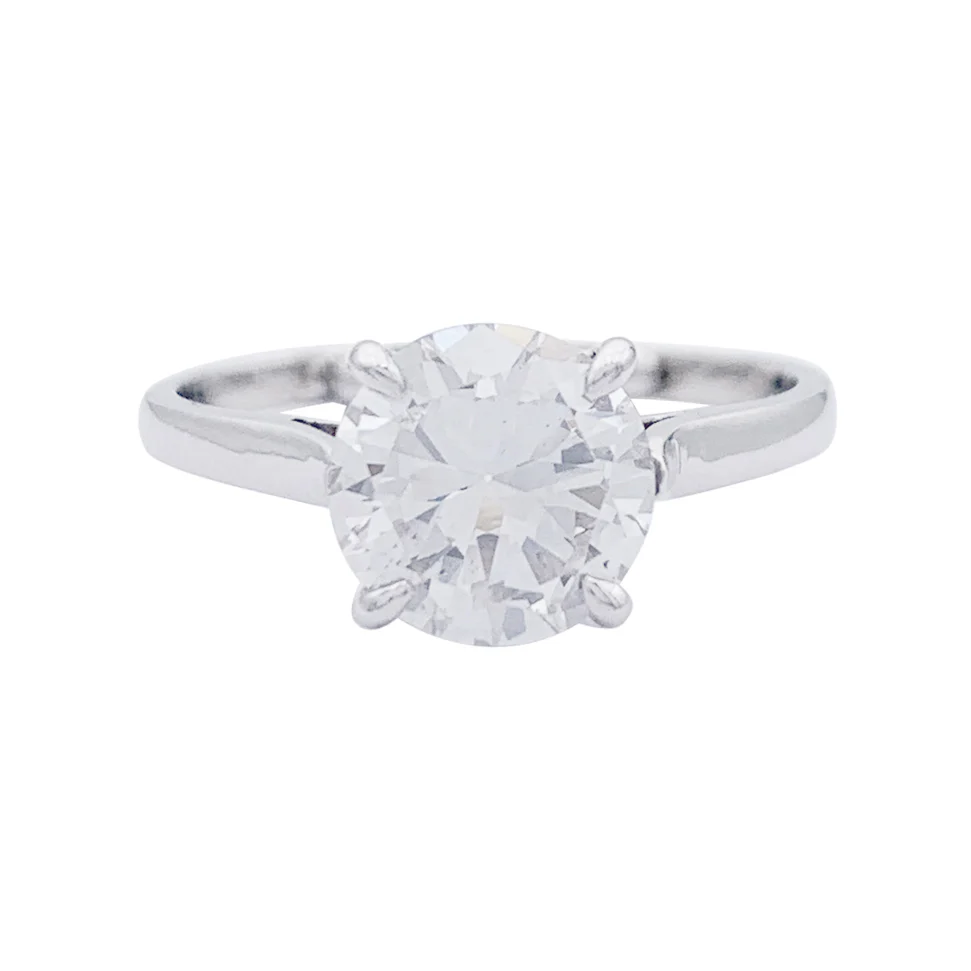 Bague solitaire diamant. - Image 2