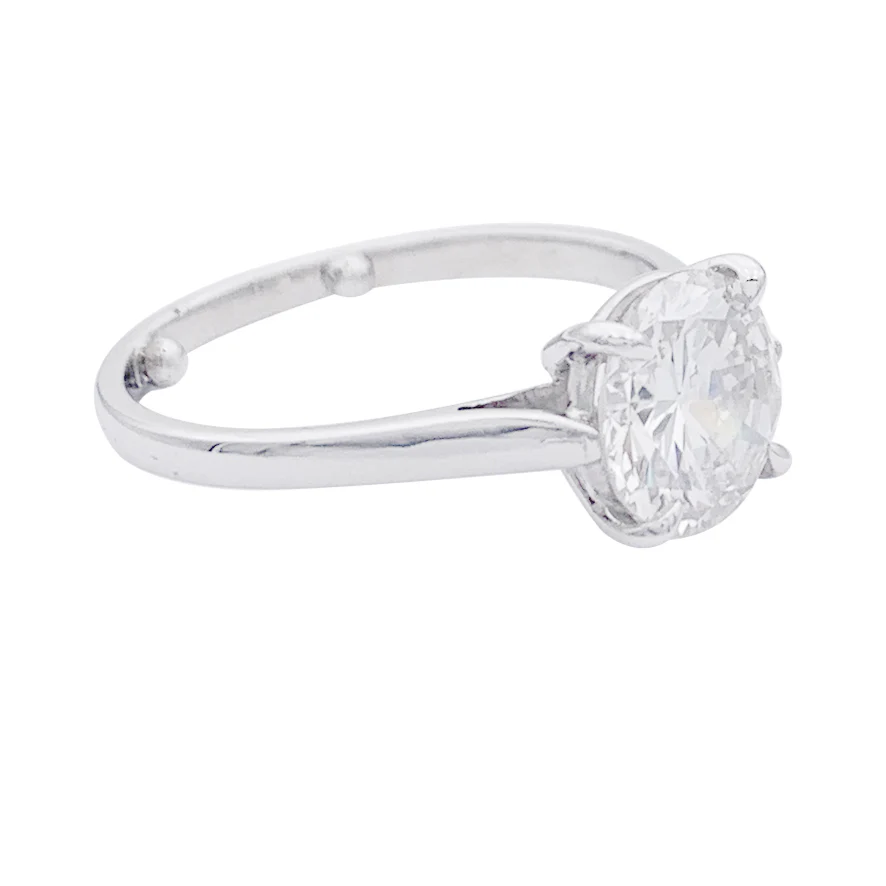 Bague solitaire diamant. - Image 4