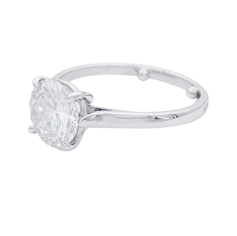 Bague solitaire diamant. - Image 5