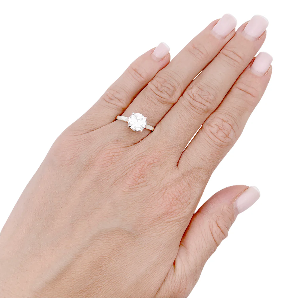 Bague solitaire diamant. - Image 7