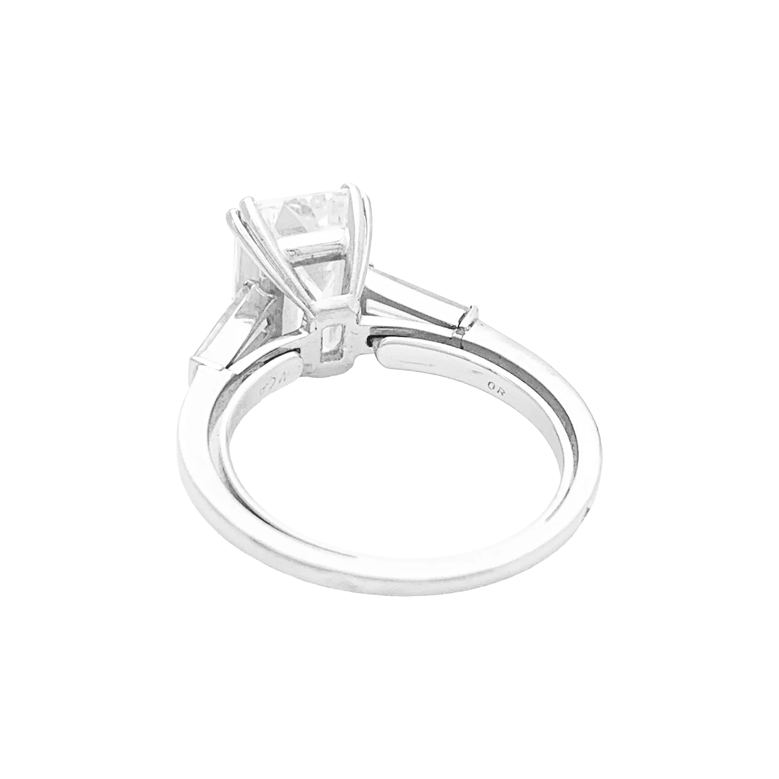 Bague solitaire Van Cleef & Arpels, diamant taille émeraude 4,01 cts. - Image 4