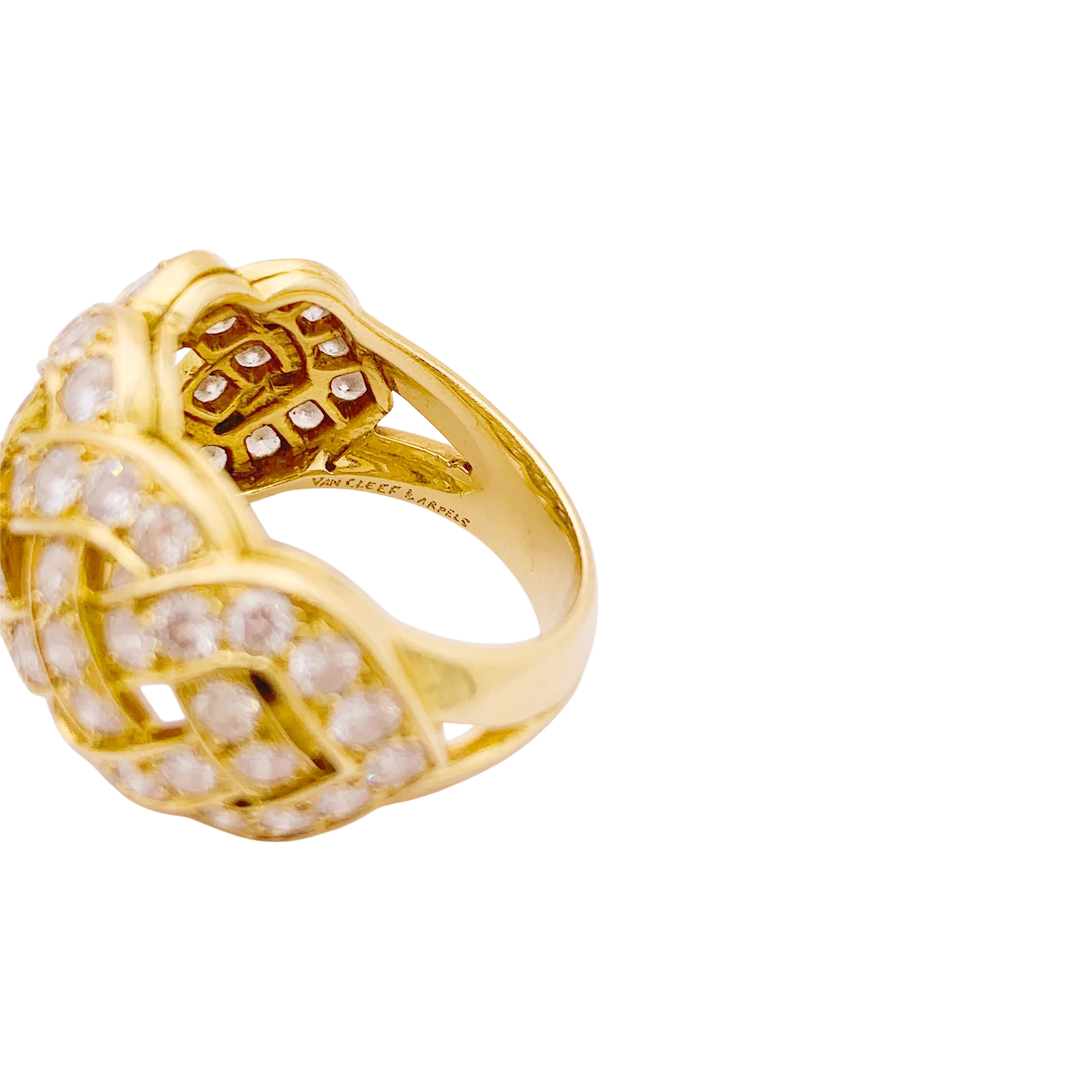 Bague Van Cleef & Arpels, « Tresse », or jaune 750/000, diamants. - Image 5