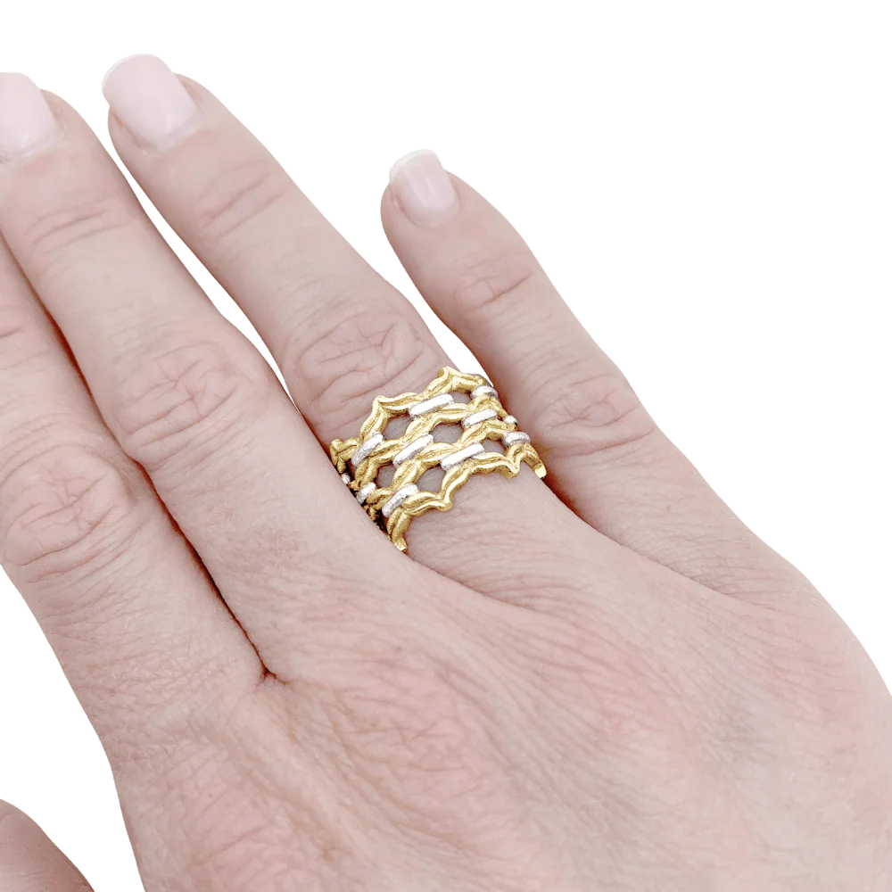 Bague vintage Buccellati, deux ors. - Image 7