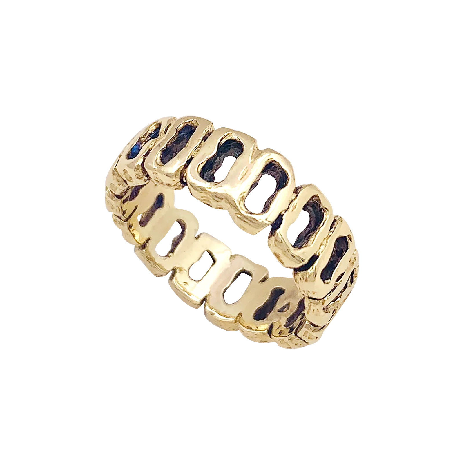 Bague vintage or jaune. - Image 4