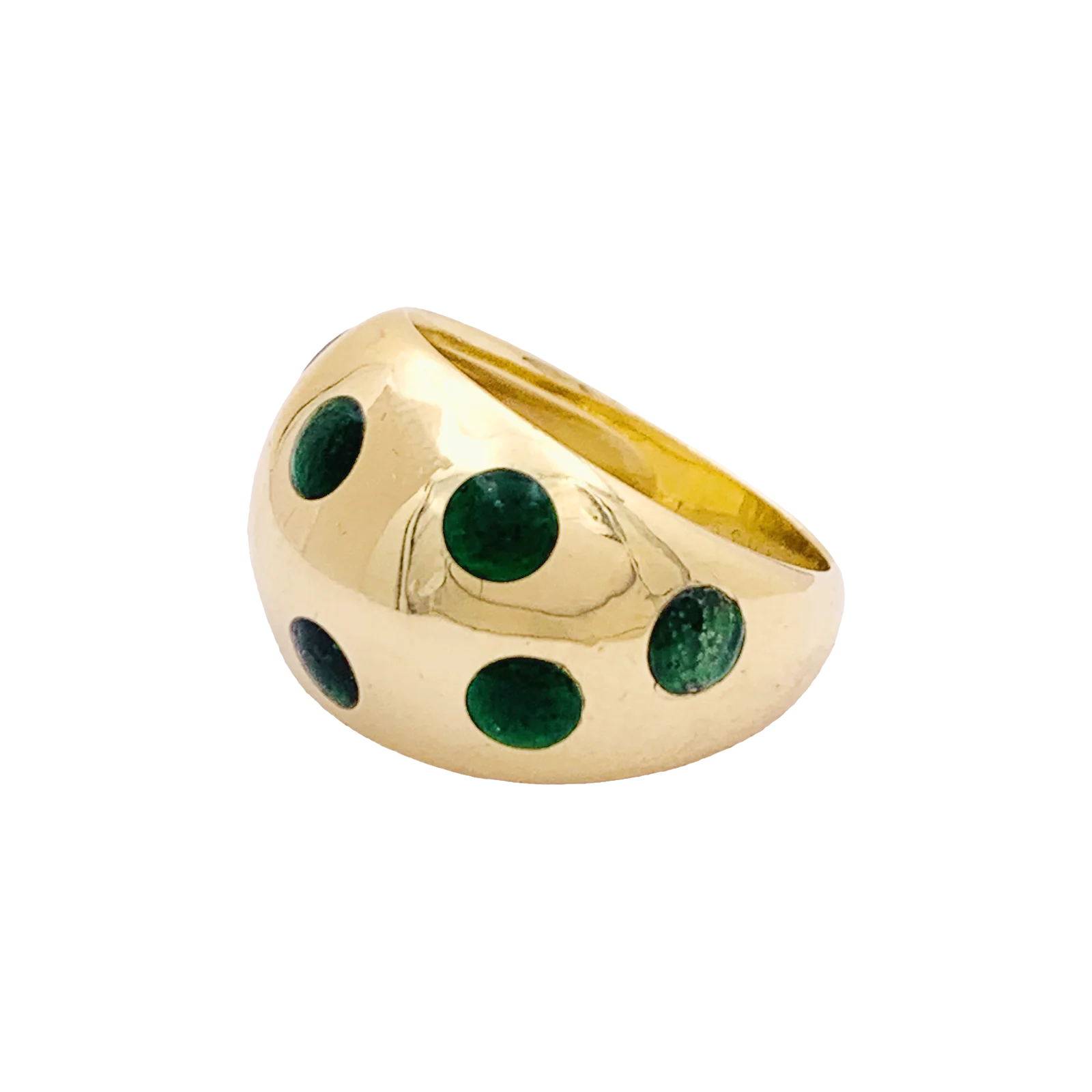 Bague vintage Van Cleef & Arpels, or jaune, laque. - Image 2