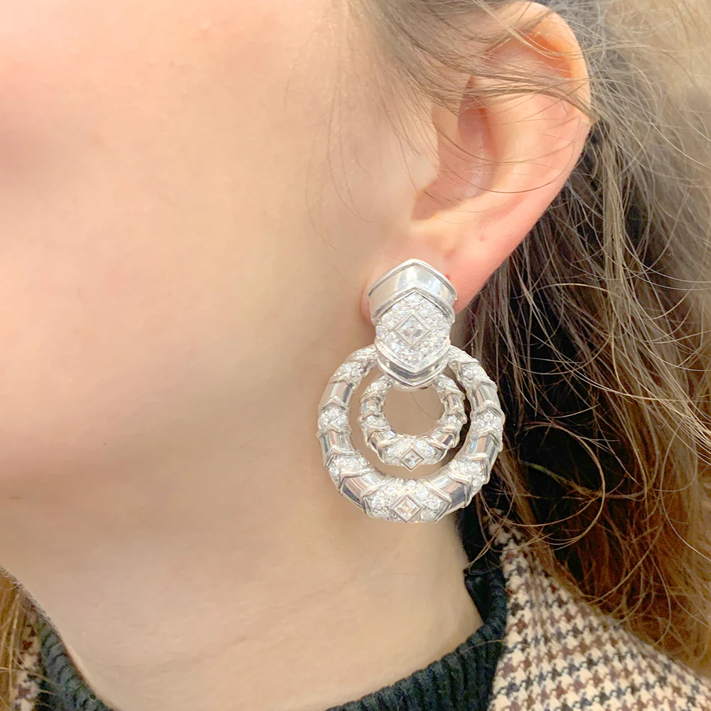 Boucles d’oreilles Repossi en or blanc, diamants. - Image 11