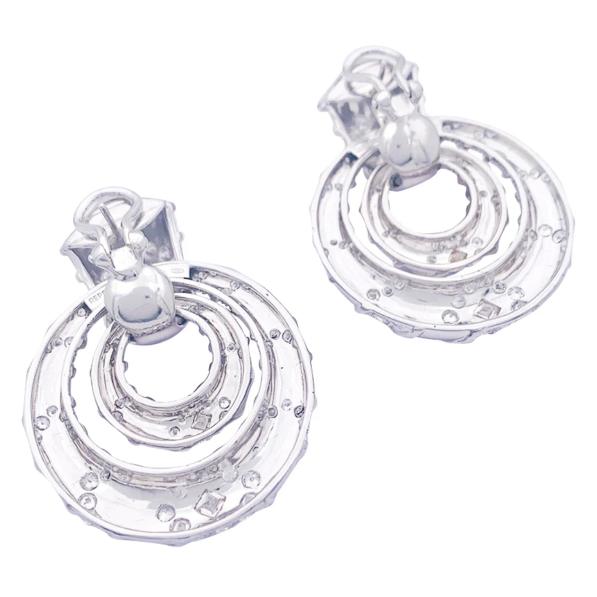 Boucles d’oreilles Repossi en or blanc, diamants. - Image 7