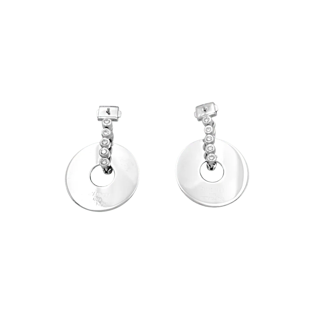 Boucles d'oreilles CHAUMET, "Boréal", en or blanc 750/000 et diamants. - Image 5
