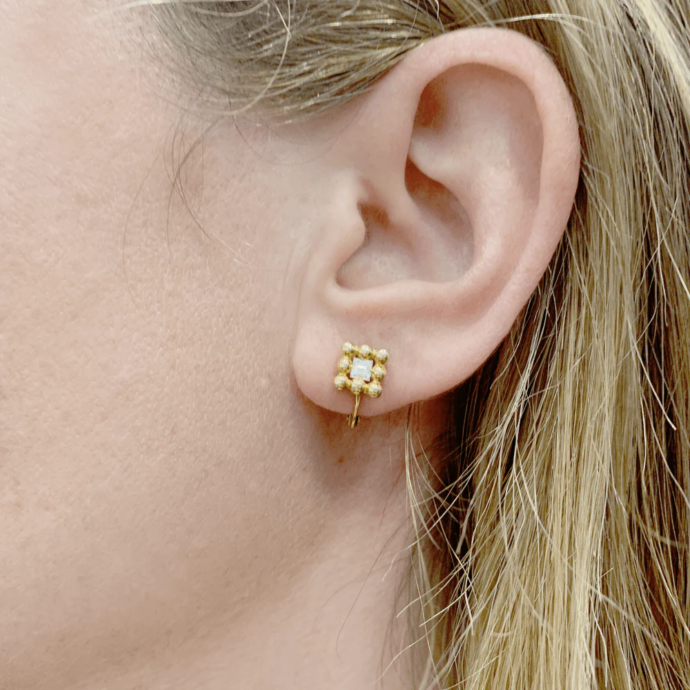 Boucles d'oreilles Chaumet, or jaune et diamants. - Image 5