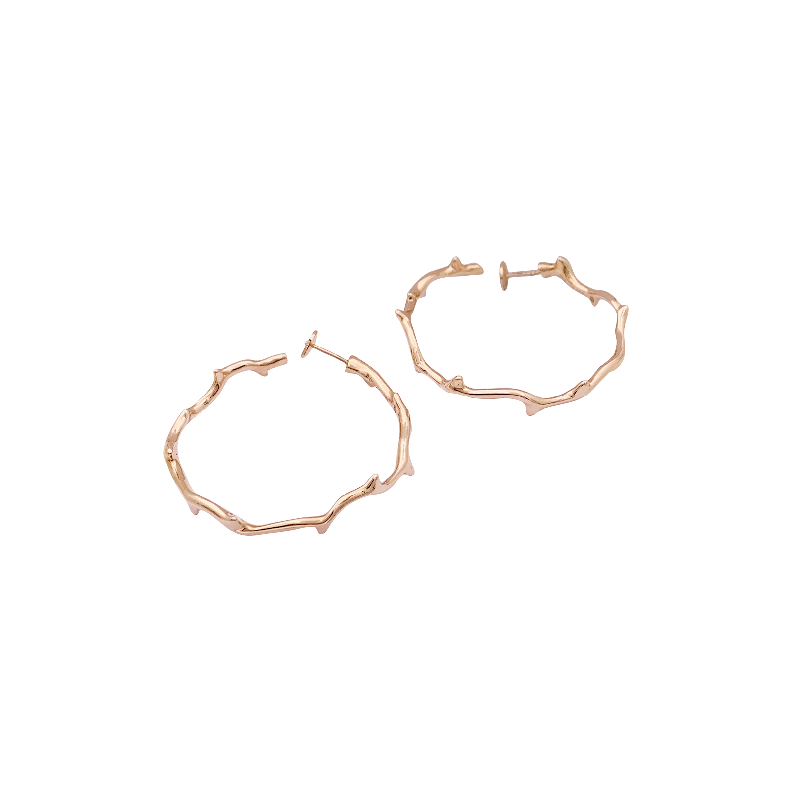 Boucles d'oreilles Dior, "Bois de Rose", or rose. - Image 3