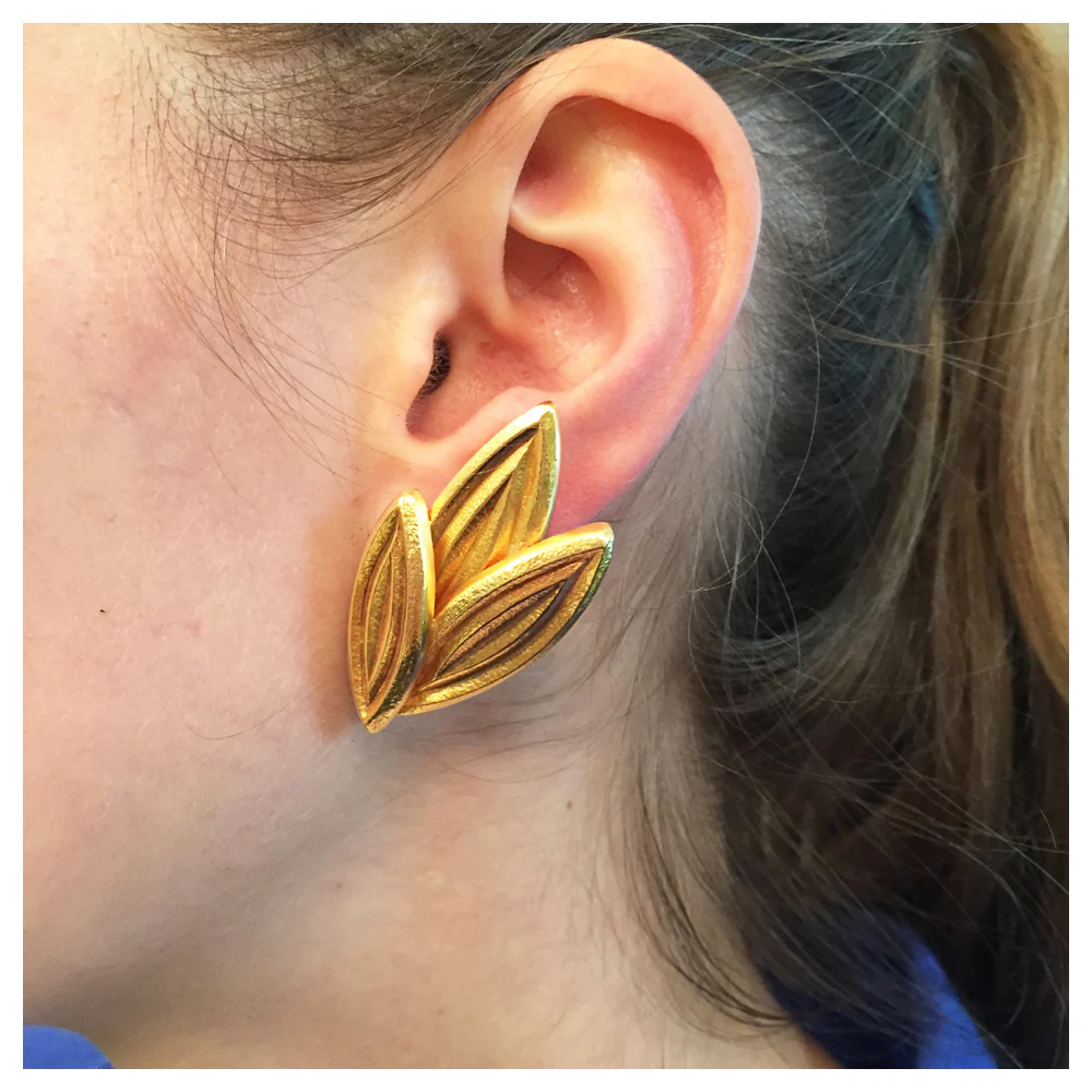 boucles d'oreilles lalaounis or jaune - Image 5